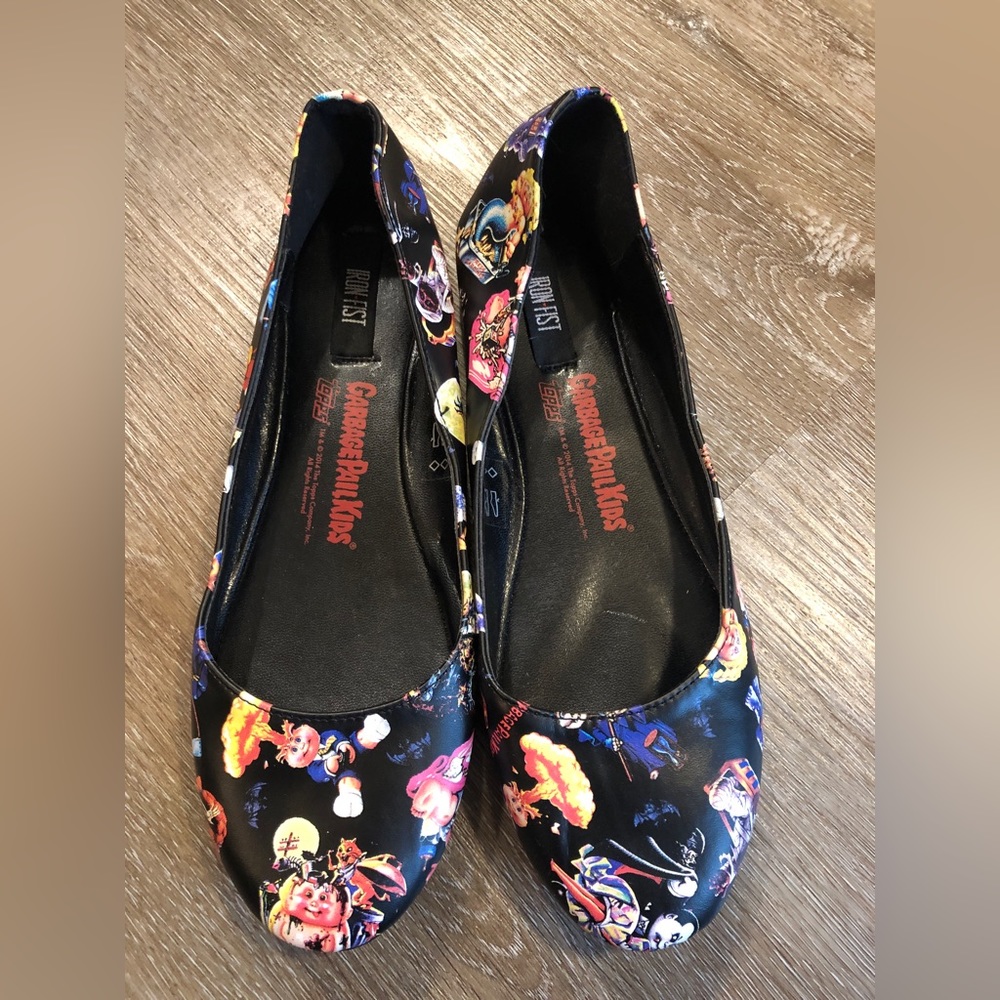 Rare Garbage Pail Kids Iron Fist Flats Size 9 (US) New